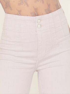 Free People Jayde Denim Flare Jeans in Lavender, Sz. 31
